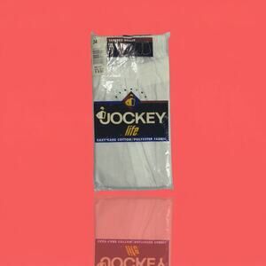 Vintage Jockey Life Men’s Tapered Boxers Size 34 White NIP New In Package, NWT